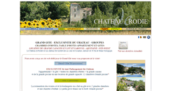 Desktop Screenshot of chateauderodie.com