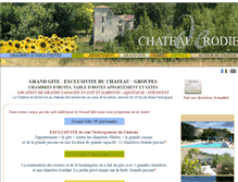 Tablet Screenshot of chateauderodie.com